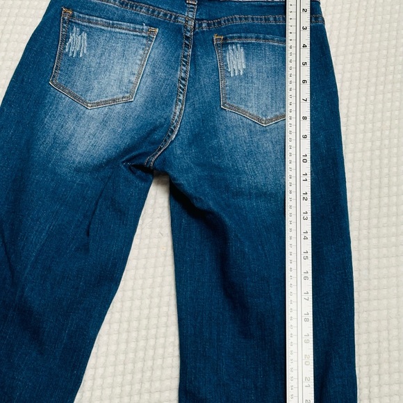 L & B COWSKULL BOYFRIEND BERMUDA SHORTS MID DARK RELAXED FIT BOYFRIEND SZ4 - Picture 6 of 11